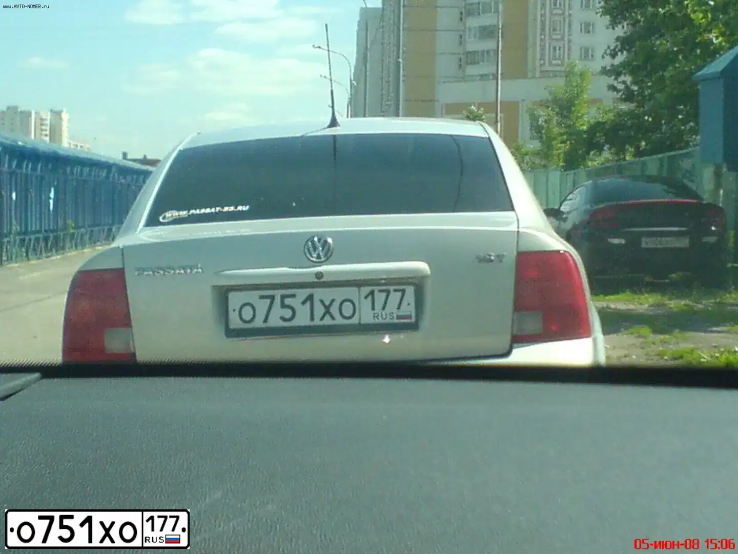 Фото автомобиля VOLKSWAGEN PASSAT, 1998 — госномер О751ХО177. Цвет: СЕРЫЙ МЕТАЛЛИК