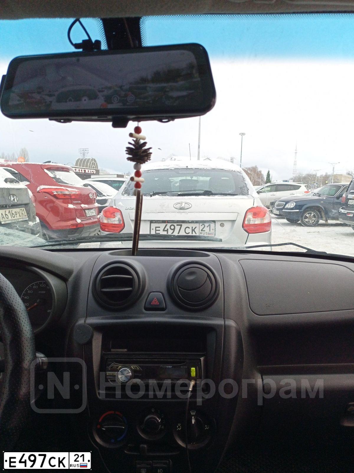 Фото автомобиля LADA 2191 GRANTA, 2016 — госномер М051ОМ21. Цвет: Серебристый