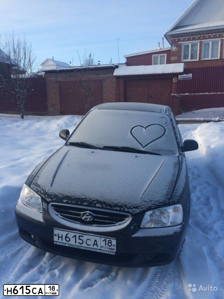 Фото автомобиля TAGAZ ACCENT, 2008 — госномер Н615СА18. Цвет: ЧЕРНЫЙ