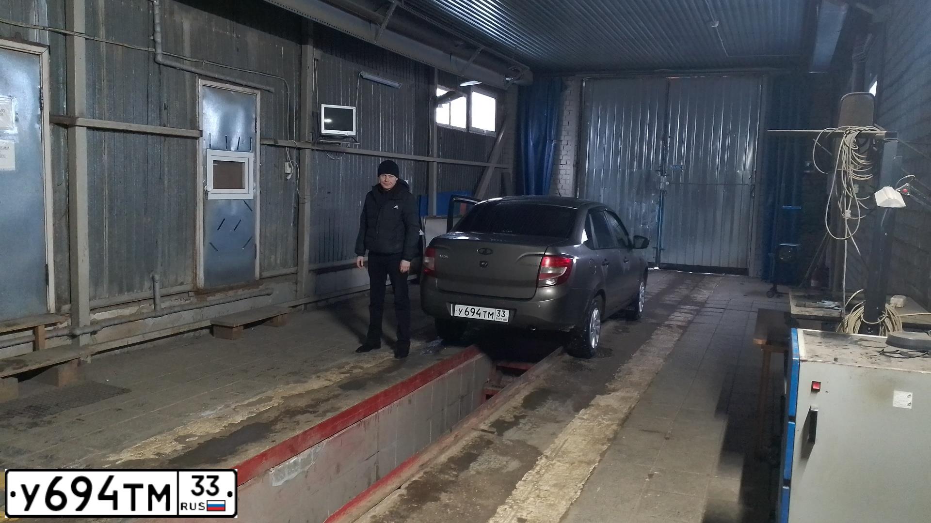 Фото автомобиля LADA 219010, 2017 — госномер Т538УА33. Цвет: Золотисто-коричневый