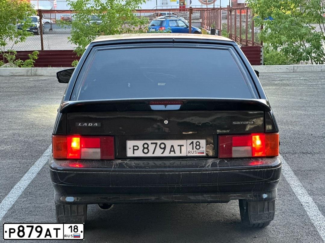 Фото автомобиля LADA 2114, 2009 — госномер У366СУ43. Цвет: Темно-зеленый