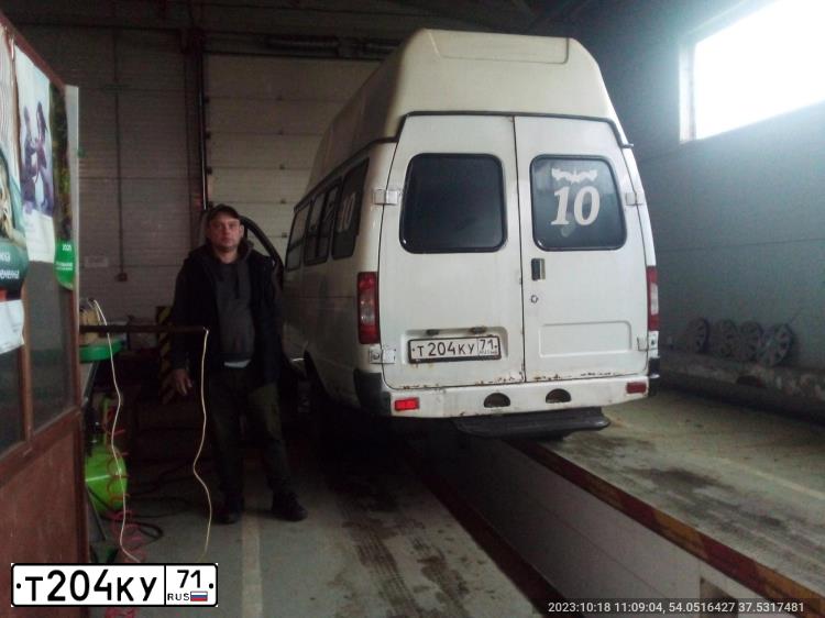 Фото автомобиля GAZ 3221 EL, 2014 — госномер Р777КР71. Цвет: Белый