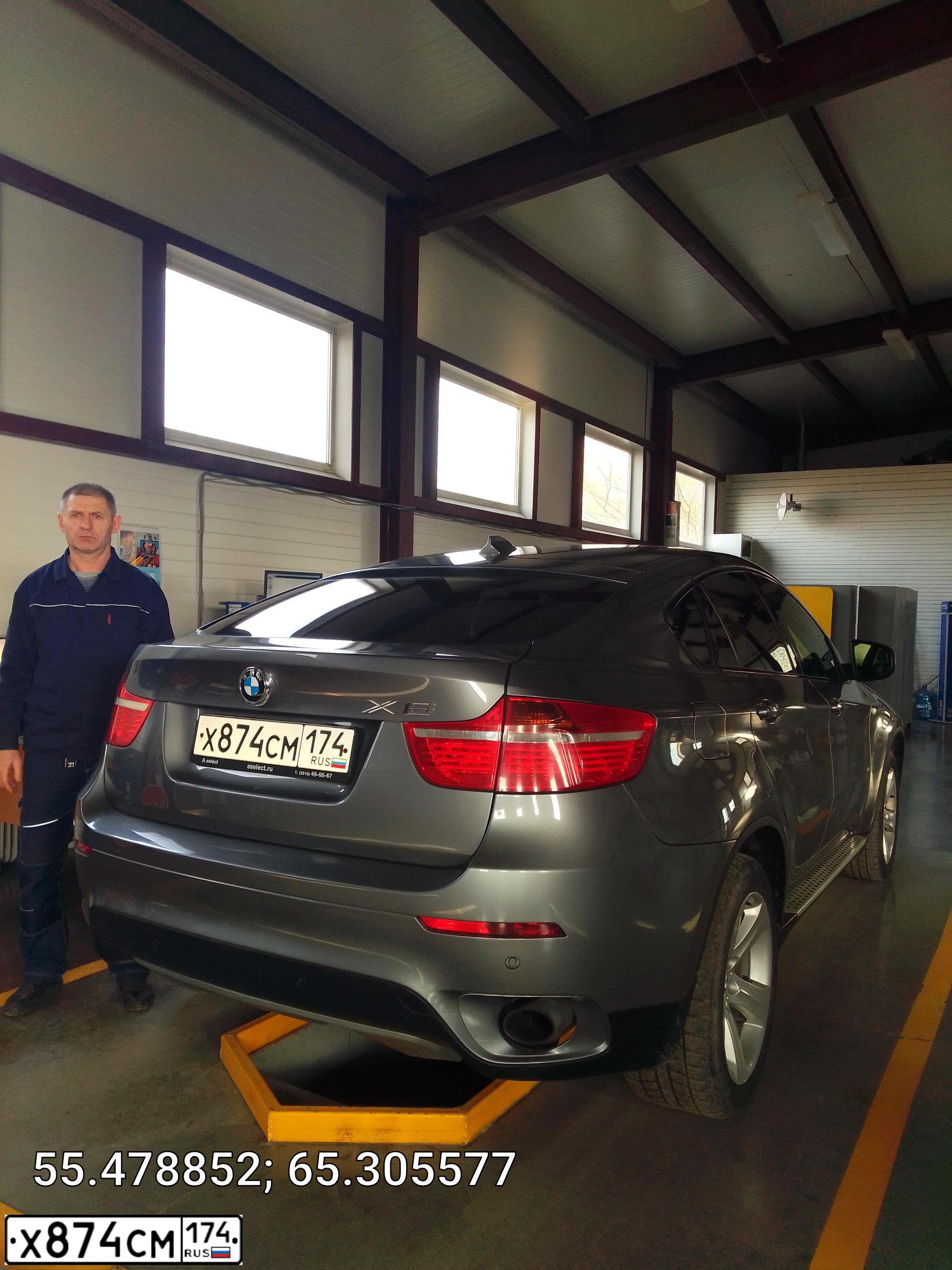 Фото автомобиля БМВ X6 XDRIVE 35I, 2010 — госномер О394НА196. Цвет: СЕРЫЙ