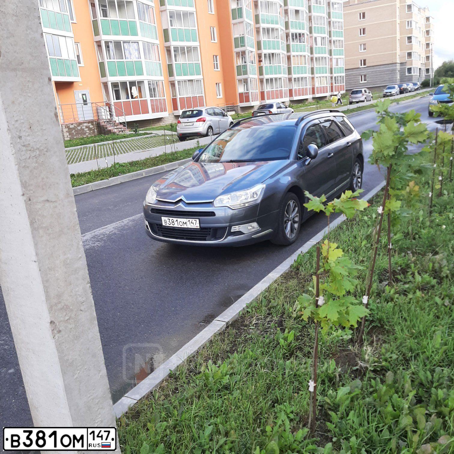 Фото автомобиля CITROEN C5, 2009 — госномер Е842ОН147. Цвет: СЕРЫЙ