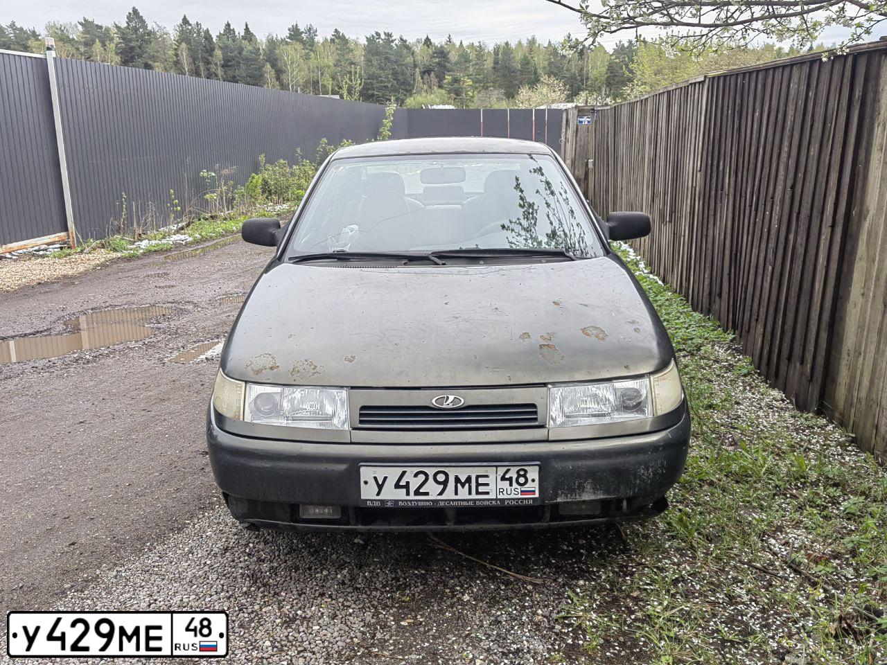 Фото автомобиля LADA 2110, 2007 — госномер У429МЕ48. Цвет: ЗЕЛЕНЫЙ ТЕМНЫЙ