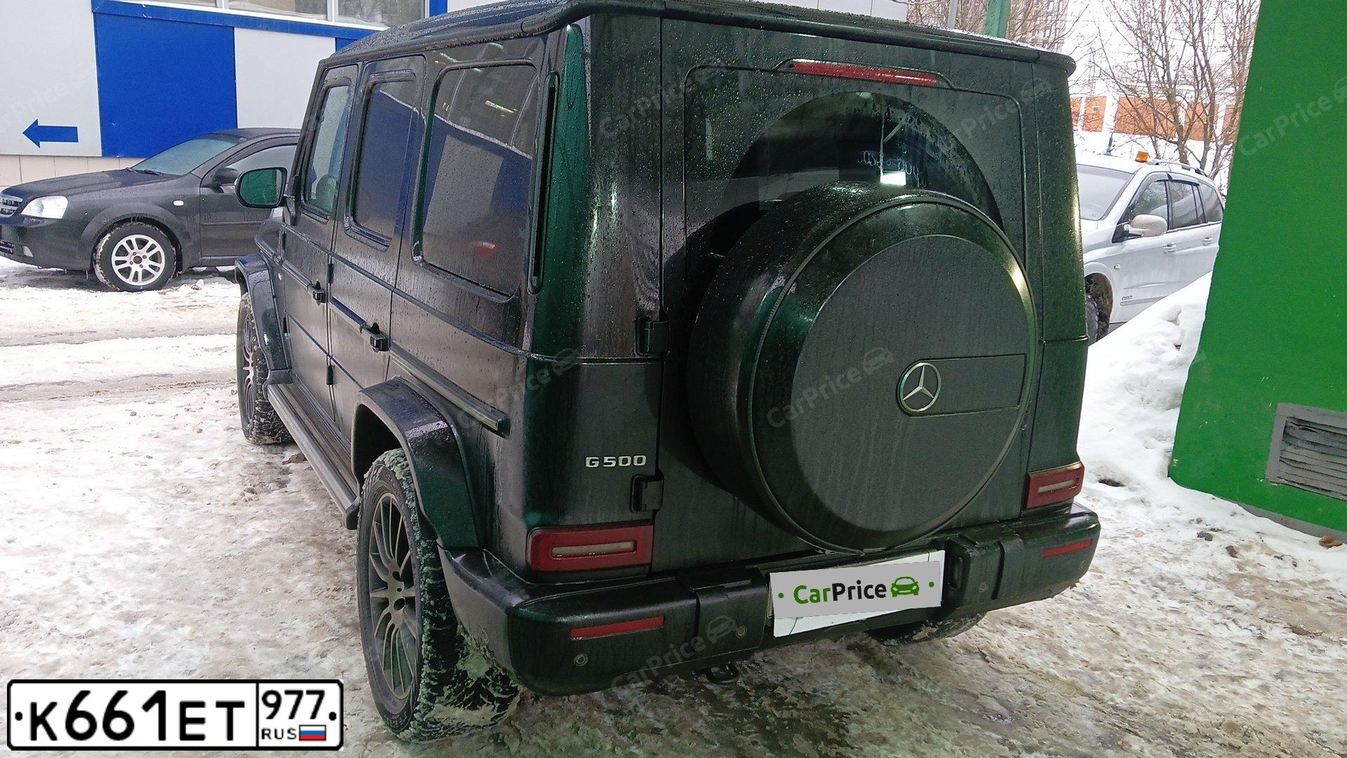 Фото автомобиля MERCEDES G-KLASSE, 2019 — госномер К661ЕТ977. Цвет: ЧЕРНЫЙ