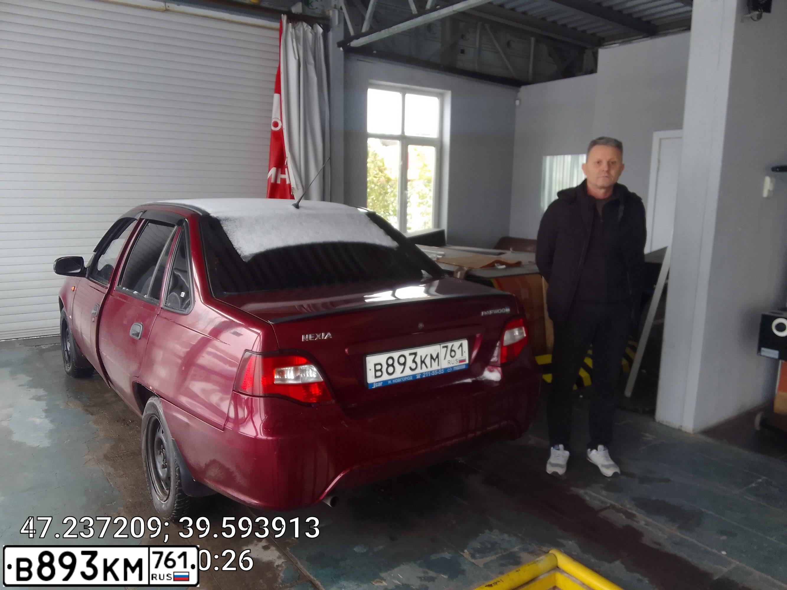 Фото автомобиля DAEWOO NEXIA, 2008 — госномер О165КР68. Цвет: СПЕЛАЯ ВИШНЯ