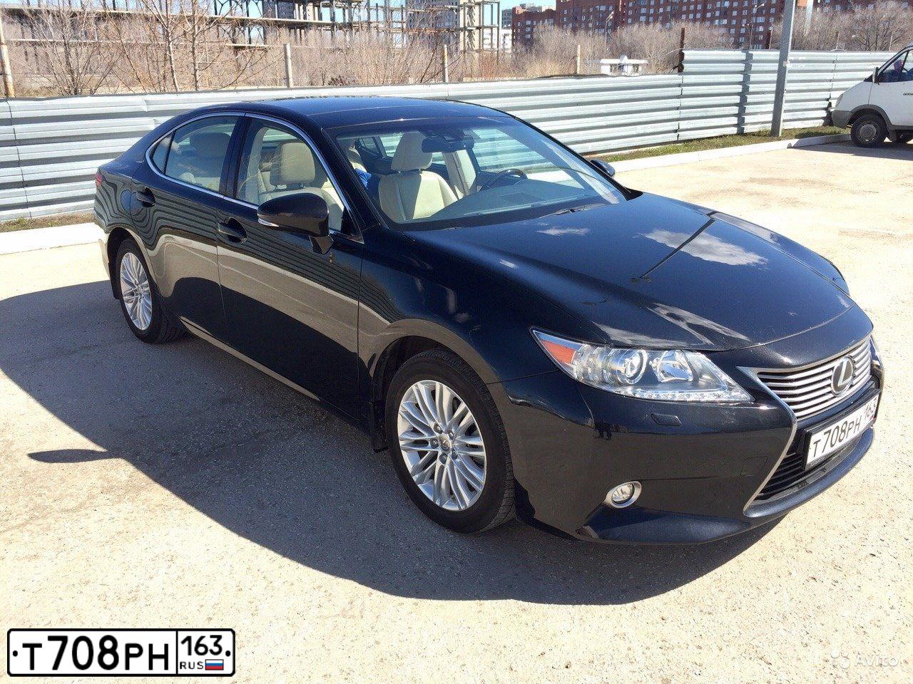 Фото автомобиля LEXUS ES, 2014 — госномер О900НУ64. Цвет: ЧЕРНЫЙ