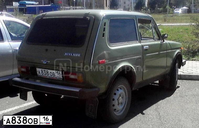 Фото автомобиля LADA 2121 NIVA, 1992 — госномер А838ОВ16. Цвет: СИНИЙ