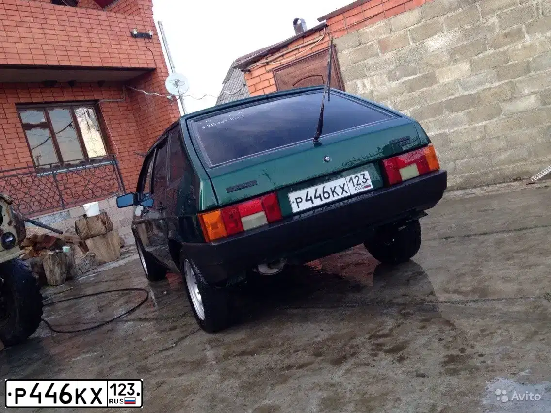 Фото автомобиля LADA 2109 SAMARA, 2003 — госномер Р446КХ123. Цвет: Темно-зеленый