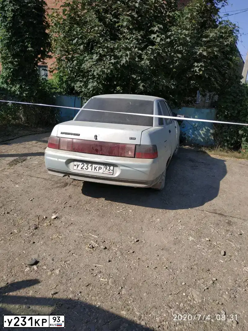 Фото автомобиля LADA 2110 LADA, 1999 — госномер У231КР93. Цвет: СЕРЕБРИСТО ЖЕЛТО-ЗЕЛЕНЫЙ
