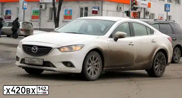 Фото автомобиля MAZDA 6, 2013 — госномер Х420ВХ142. Цвет: БЕЛЫЙ