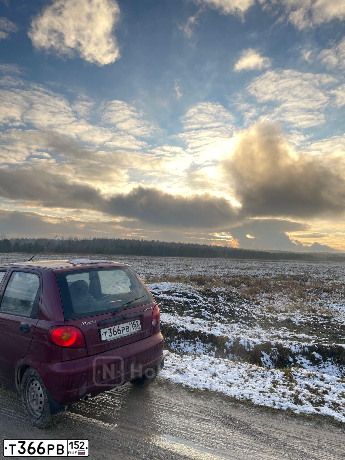 Фото автомобиля DAEWOO MATIZ, 2008 — госномер Т366РВ152. Цвет: ТЕМНО-КРАСНЫЙ