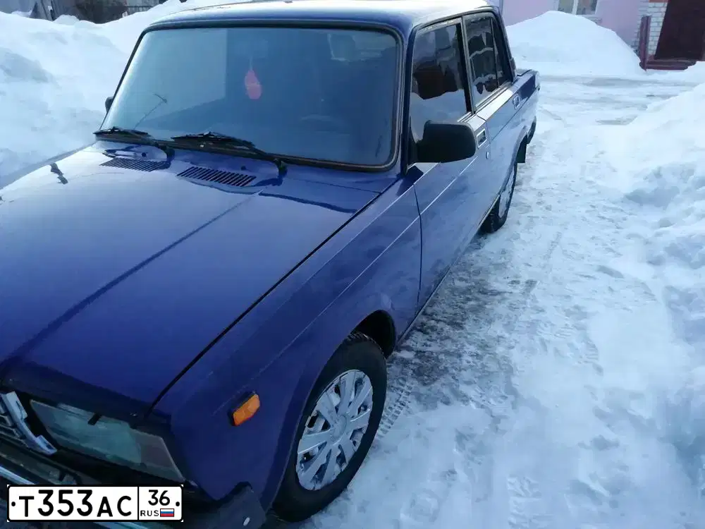 Фото автомобиля LADA 2107, 1999 — госномер Т353АС36. Цвет: СИНИЙ