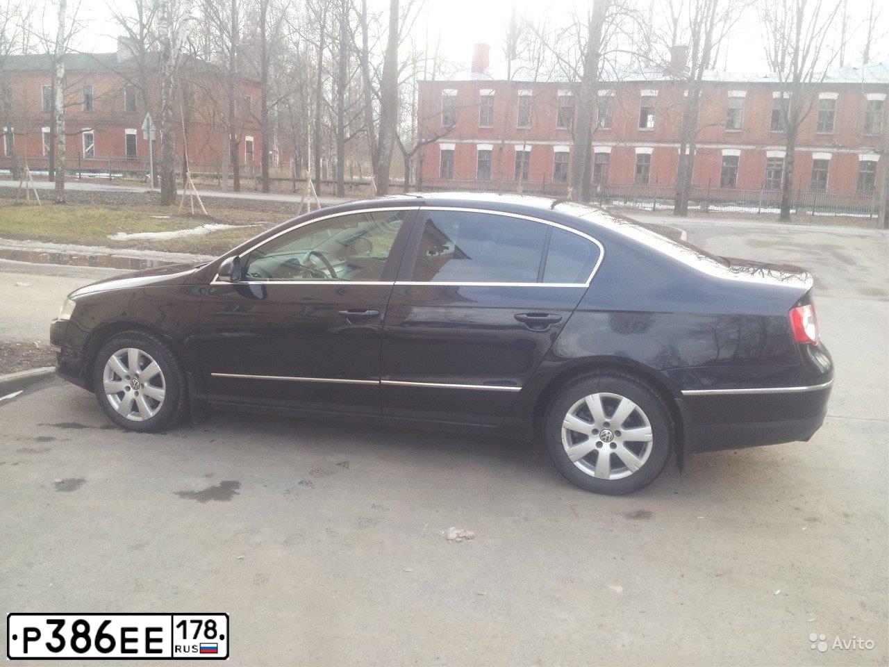 Фото автомобиля VOLKSWAGEN PASSAT, 2007 — госномер Р386ЕЕ178. Цвет: ЧЕРНЫЙ