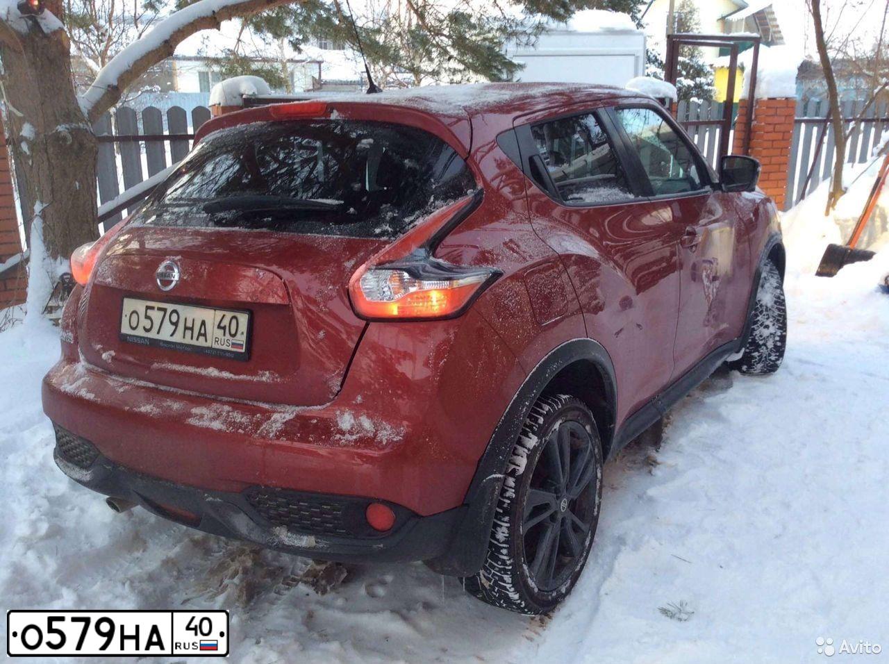 Фото автомобиля NISSAN JUKE, 2018 — госномер С249НО193. Цвет: Красный
