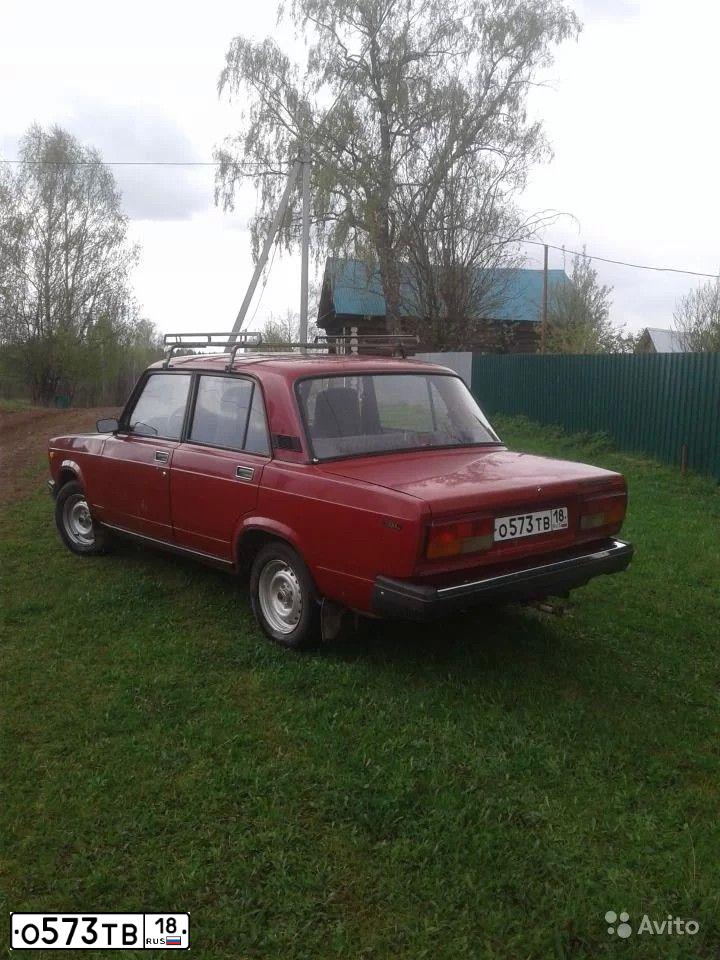 Фото автомобиля LADA 2107 LADA, 1997 — госномер Р080РР18. Цвет: ВИШНЯ