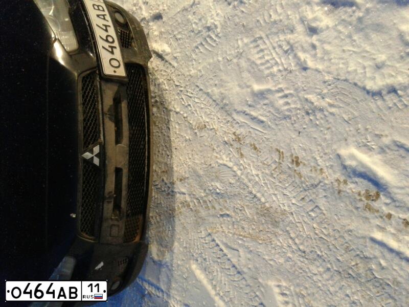 Фото автомобиля MITSUBISHI LANCER, 2008 — госномер О464АВ11. Цвет: ЧЕРНЫЙ