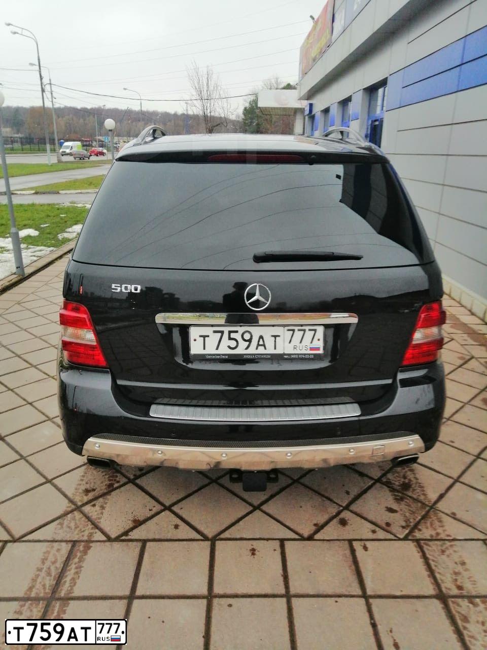 Фото автомобиля MERCEDES M-KLASSE, 2005 — госномер К033ТК154. Цвет: ЧЕРНЫЙ