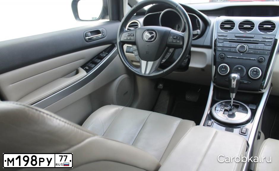 Фото автомобиля MAZDA CX-7, 2010 — госномер Е419ХА750. Цвет: СИНИЙ ТЕМНЫЙ