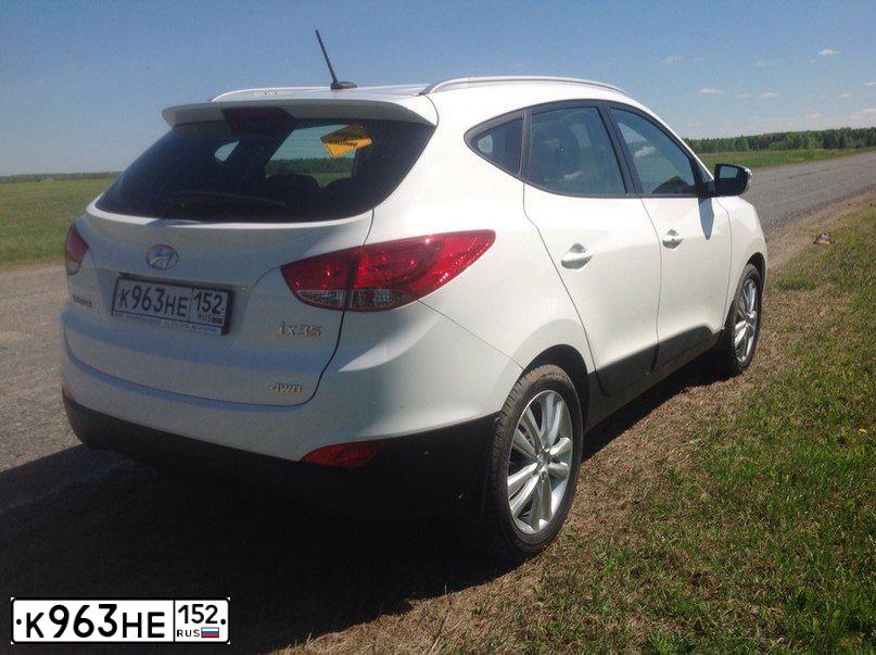 Фото автомобиля HYUNDAI IX35, 2012 — госномер Т192МО152. Цвет: Белый