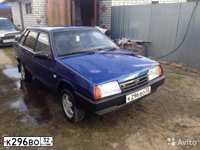 Фото автомобиля LADA 2109 SAMARA, 1999 — госномер К296ВО32. Цвет: синий