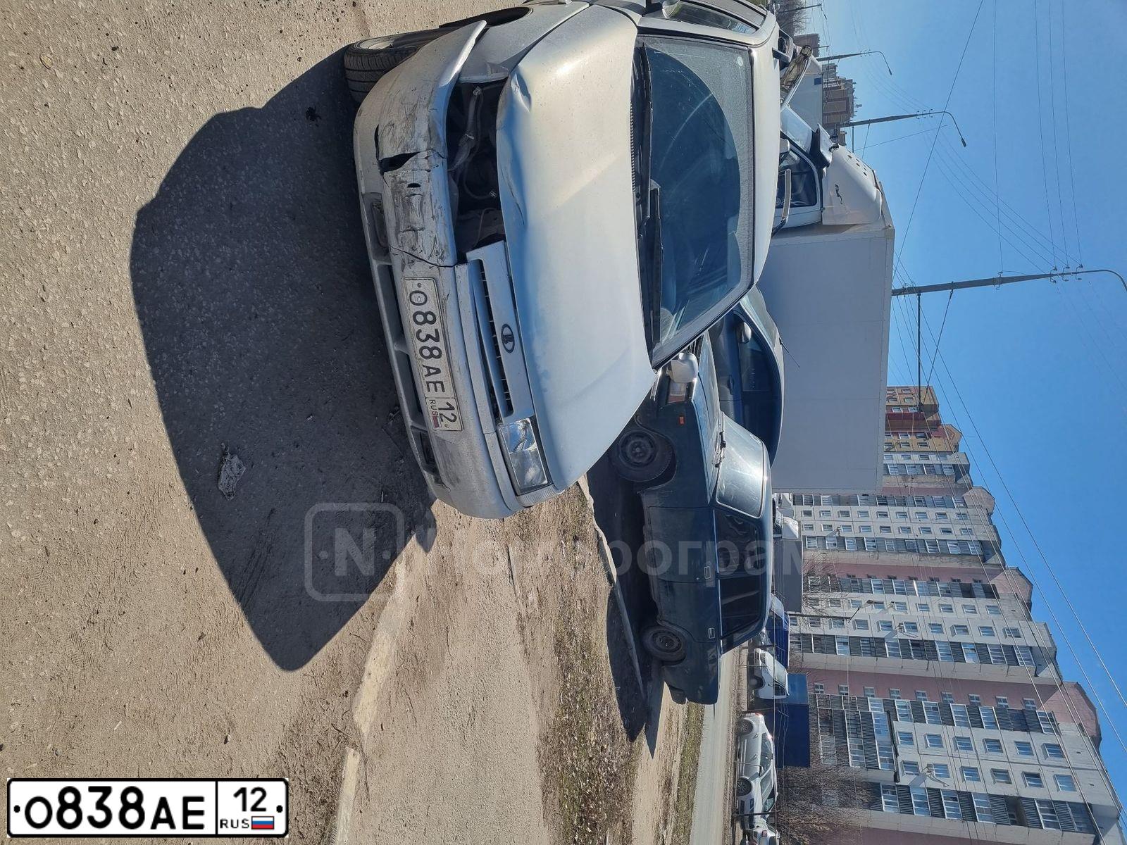 Фото автомобиля LADA 2111, 2005 — госномер О838АЕ12. Цвет: СЕРЕБРИСТО-ЖЕЛТЫЙ