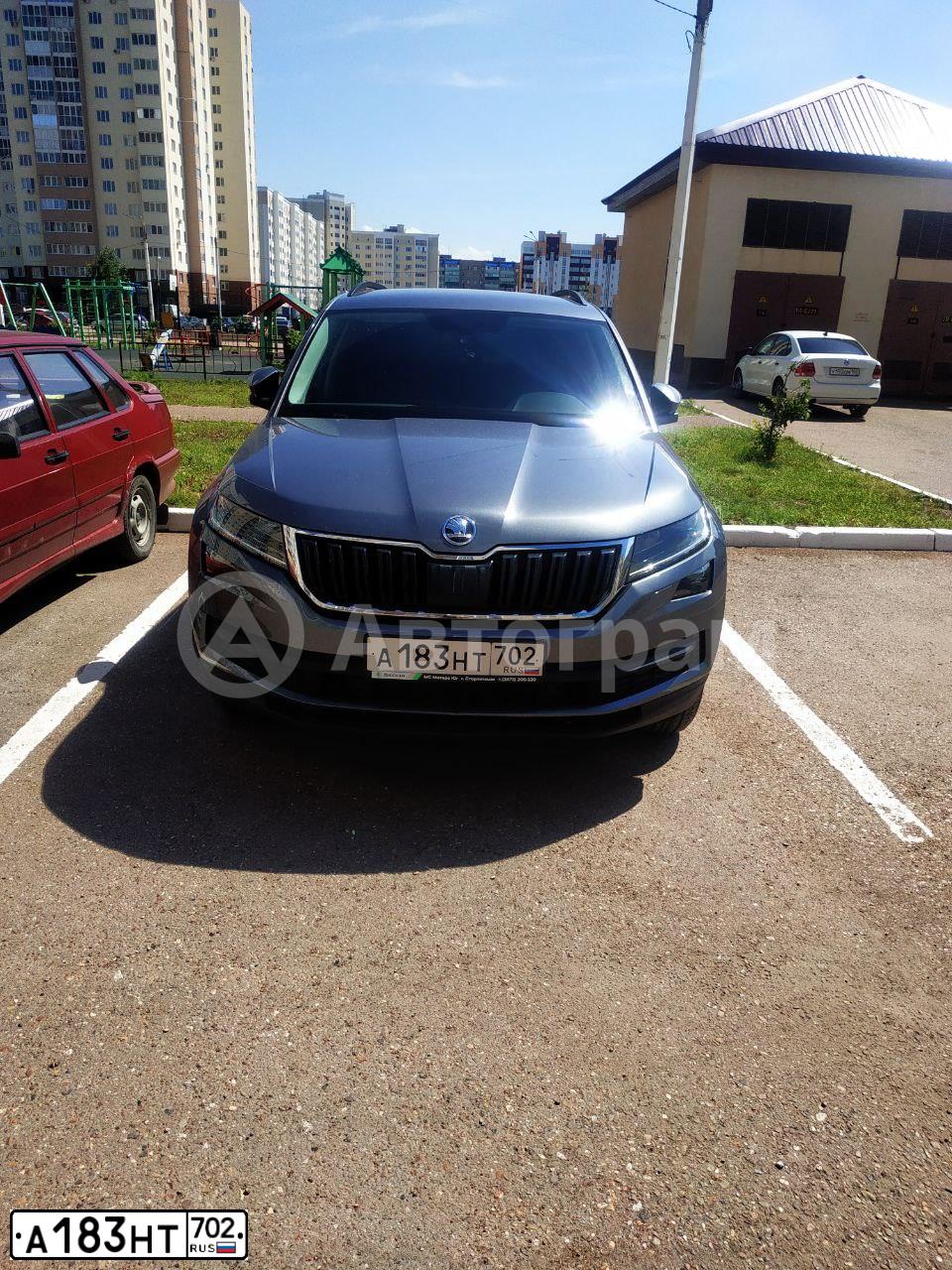 Фото автомобиля SKODA KODIAQ, 2020 — госномер А183НТ702. Цвет: СЕРЫЙ