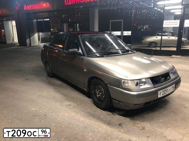 Фото автомобиля LADA 2110 LADA, 2001 — госномер Р756КА66. Цвет: СЕРО-ЗЕЛЕНЫЙ