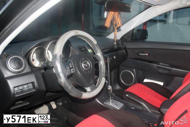 Фото автомобиля MAZDA 3, 2008 — госномер У571ЕК123. Цвет: ЧЕРНЫЙ