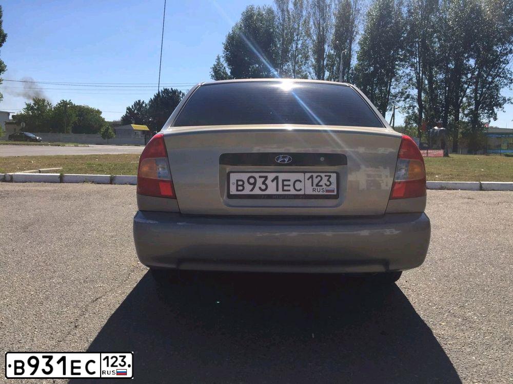 Фото автомобиля TAGAZ ACCENT, 2008 — госномер Р607ТР161. Цвет: СВЕТЛО БЕЖЕВЫЙ