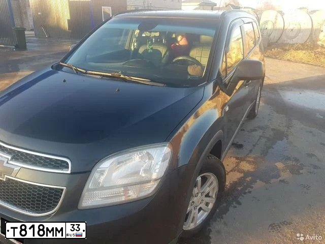 Фото автомобиля CHEVROLET ORLANDO, 2012 — госномер Т818ММ33. Цвет: ЧЕРНЫЙ