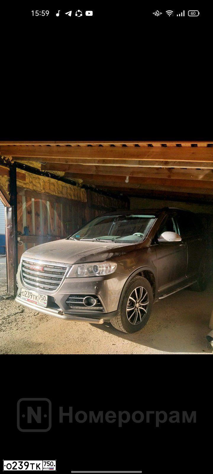 Фото автомобиля HAVAL H6, 2018 — госномер О239ТК750. Цвет: СЕРЫЙ
