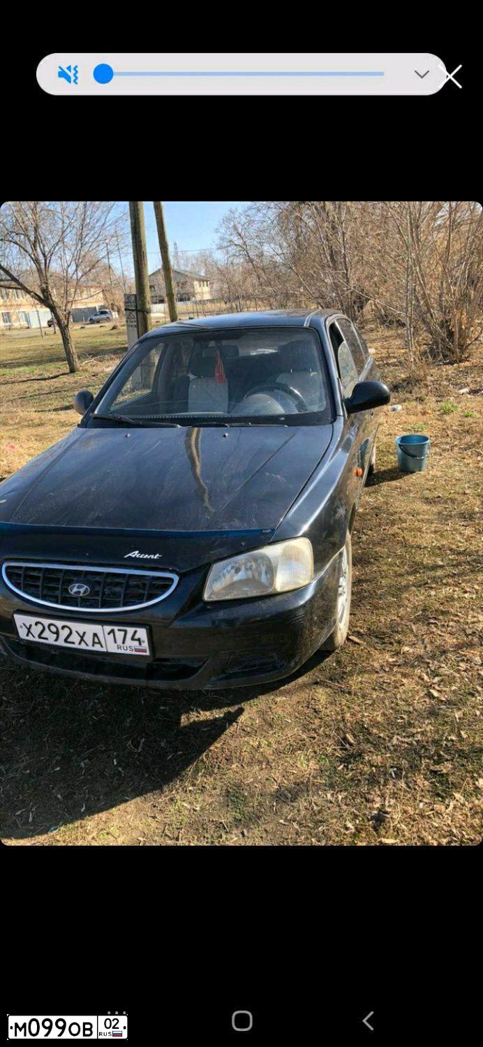 Фото автомобиля TAGAZ ACCENT, 2006 — госномер Х292ХА174. Цвет: ЧЕРНЫЙ