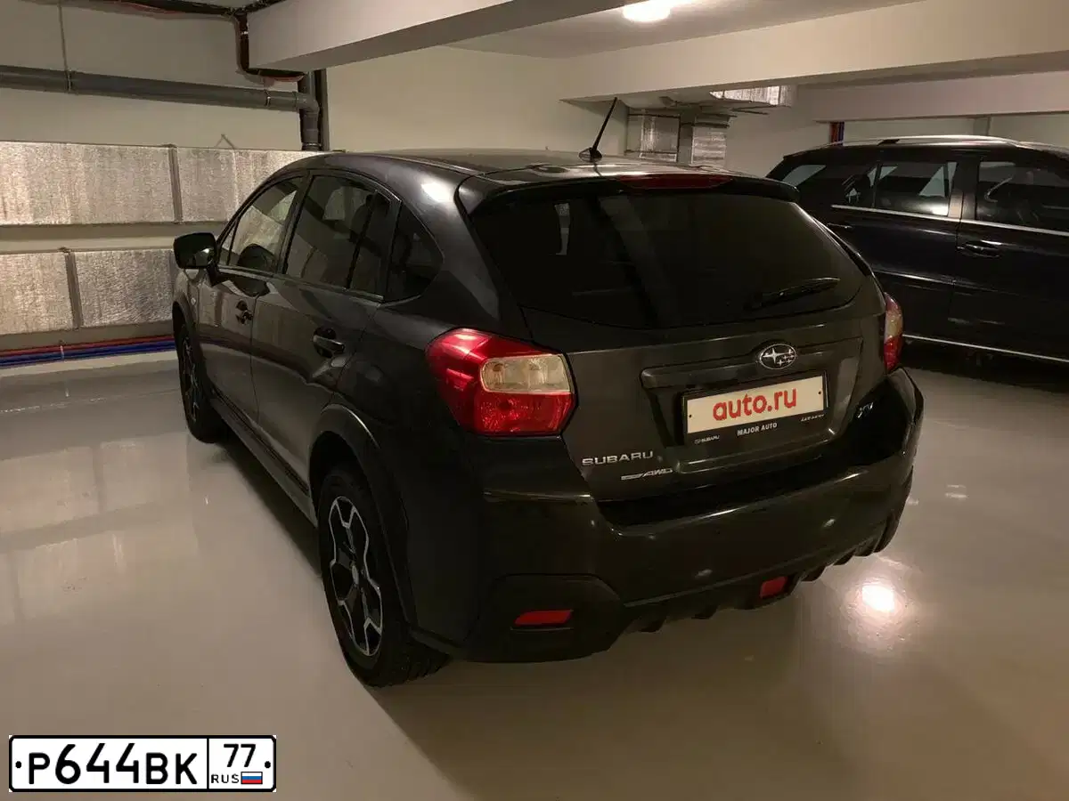 Фото автомобиля SUBARU IMPREZA, 2012 — госномер Р644ВК77. Цвет: ТЕМНО-СЕРЫЙ