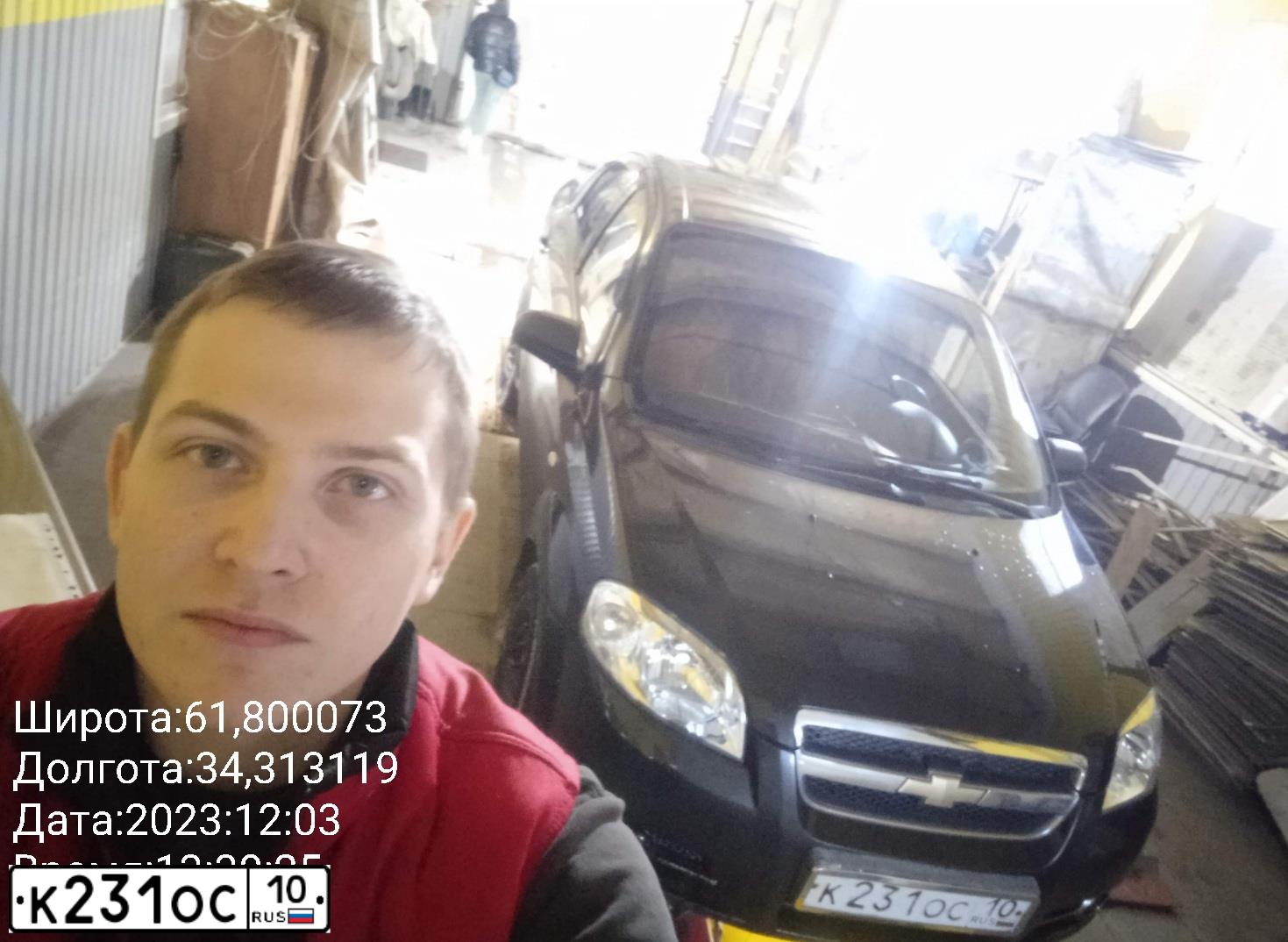 Фото автомобиля CHEVROLET T AVEO, 2007 — госномер К231ОС10. Цвет: ЧЕРНЫЙ