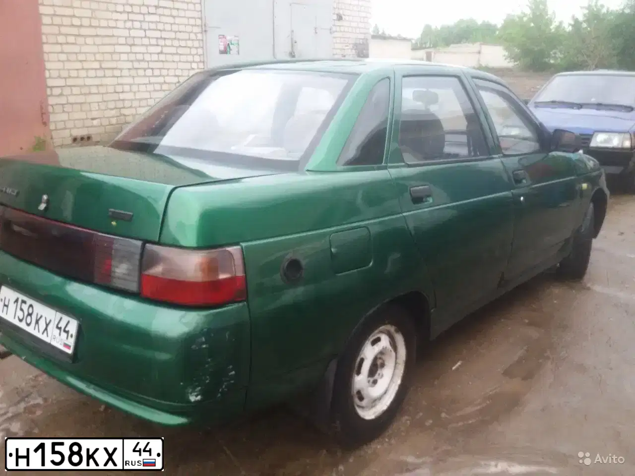 Фото автомобиля LADA 2110, 2000 — госномер У689КВ44. Цвет: ЗЕЛЕНЫЙ
