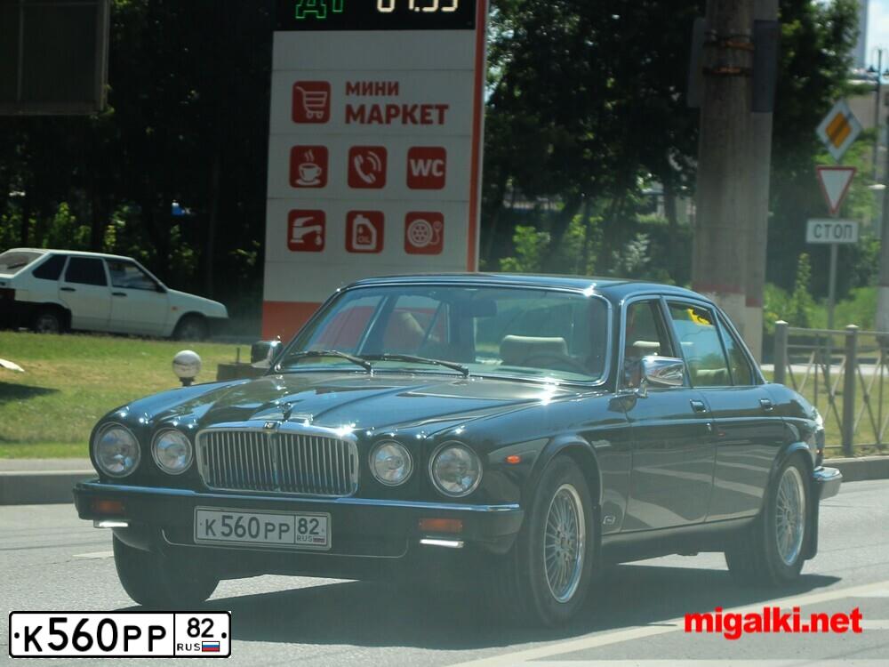 Фото автомобиля ЯГУАР ХJ6, 1985 — госномер К560РР82. Цвет: ЧЕРНЫЙ