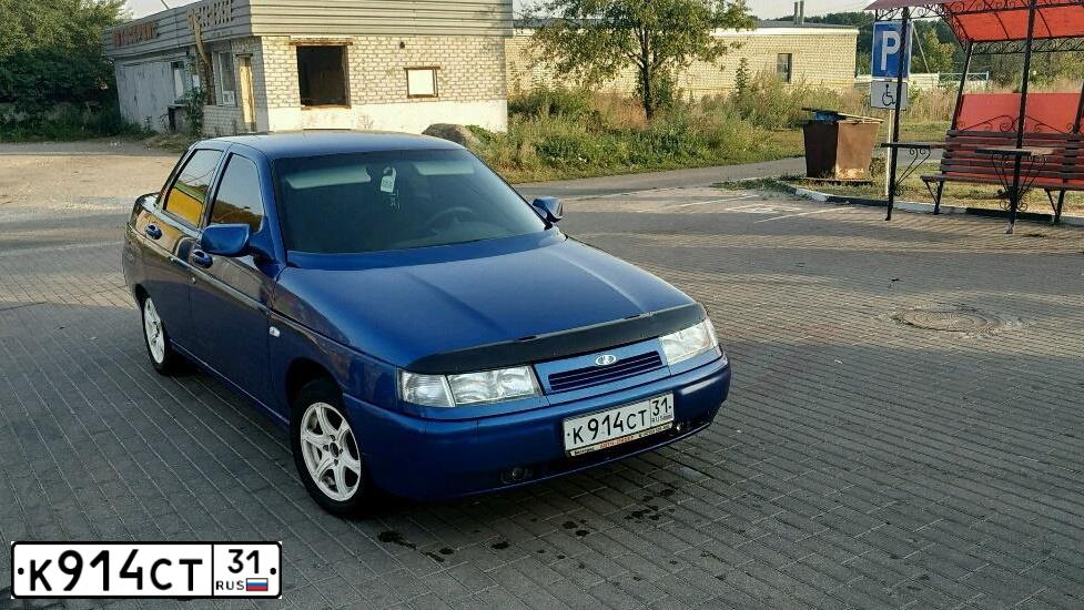 Фото автомобиля LADA 2110, 2007 — госномер К914СТ31. Цвет: СИНИЙ