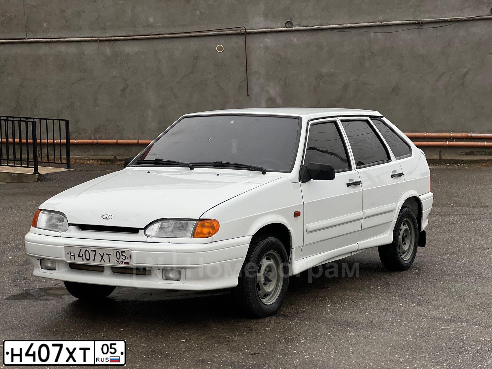 Фото автомобиля LADA 2114 SAMARA, 2012 — госномер Н407ХТ05. Цвет: БЕЛЫЙ
