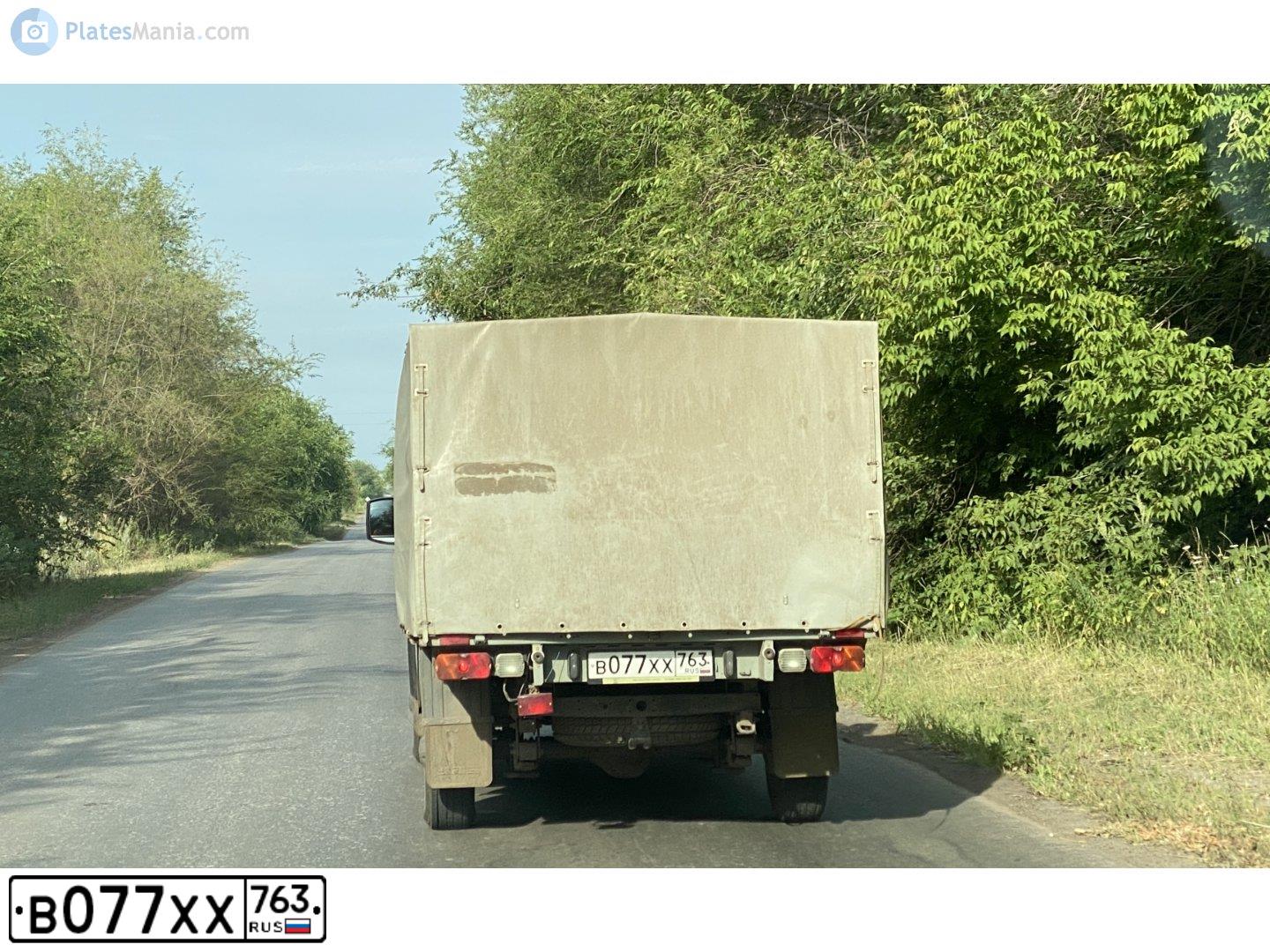 Фото автомобиля UAZ PROFI, 2020 — госномер В077ХХ763. Цвет: Белый