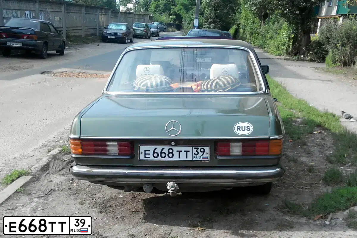 Фото автомобиля МЕРСЕДЕС-БЕНЦ МЕРСЕДЕС БЕНЦ, 1982 — госномер Н555ТР46. Цвет: ЛИАНА