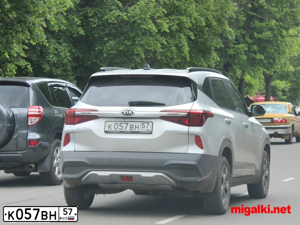 Фото автомобиля HYUNDAI SOLARIS, 2014 — госномер К057ВН57. Цвет: Белый