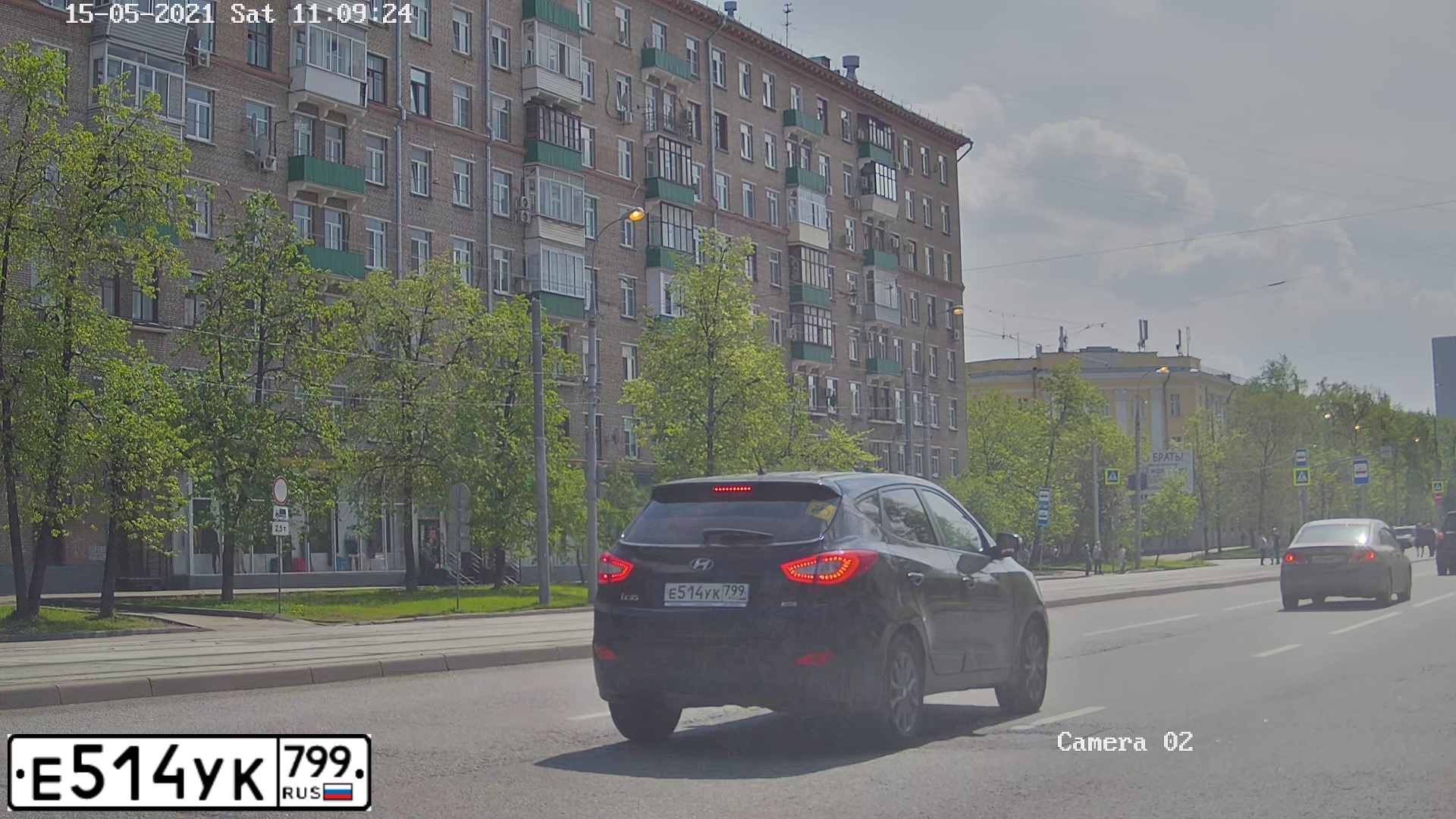 Фото автомобиля HYUNDAI IX35, 2015 — госномер Е514УК799. Цвет: ЧЕРНЫЙ