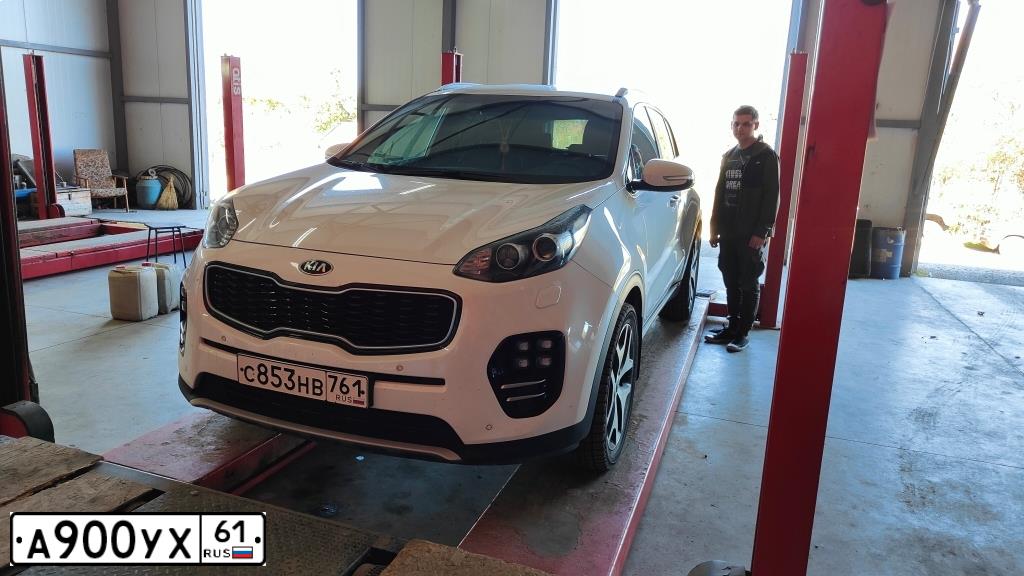 Фото автомобиля KIA SOUL, 2019 — госномер К762СР716. Цвет: Оранжевый