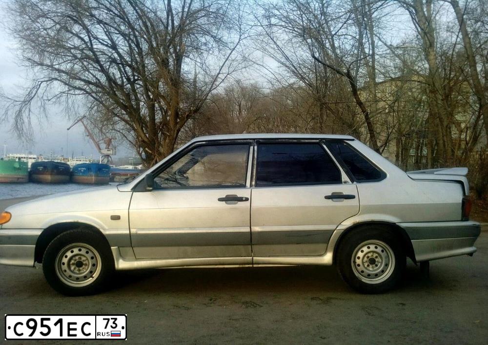 Фото автомобиля LADA 2115 SAMARA, 2002 — госномер С951ЕС73. Цвет: Светло-Серебристый металлик