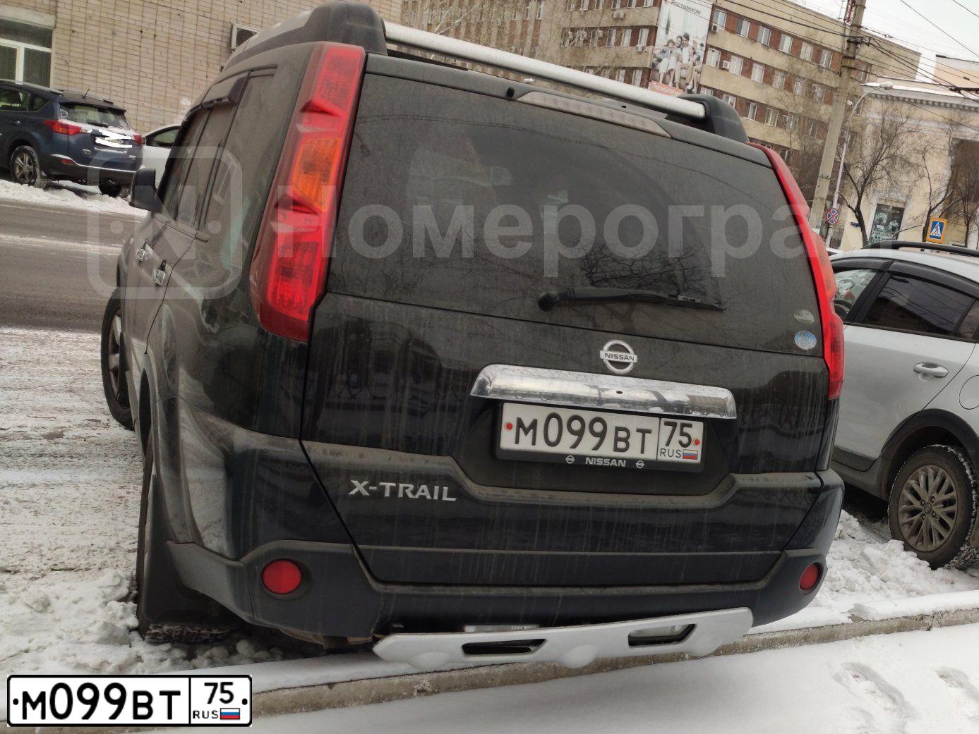 Фото автомобиля НИССАН X-TRAIL, 2009 — госномер М099ВТ75