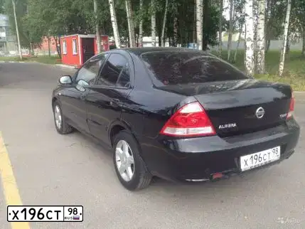 Фото автомобиля NISSAN ALMERA, 2006 — госномер О865АР10. Цвет: ЧЕРНЫЙ