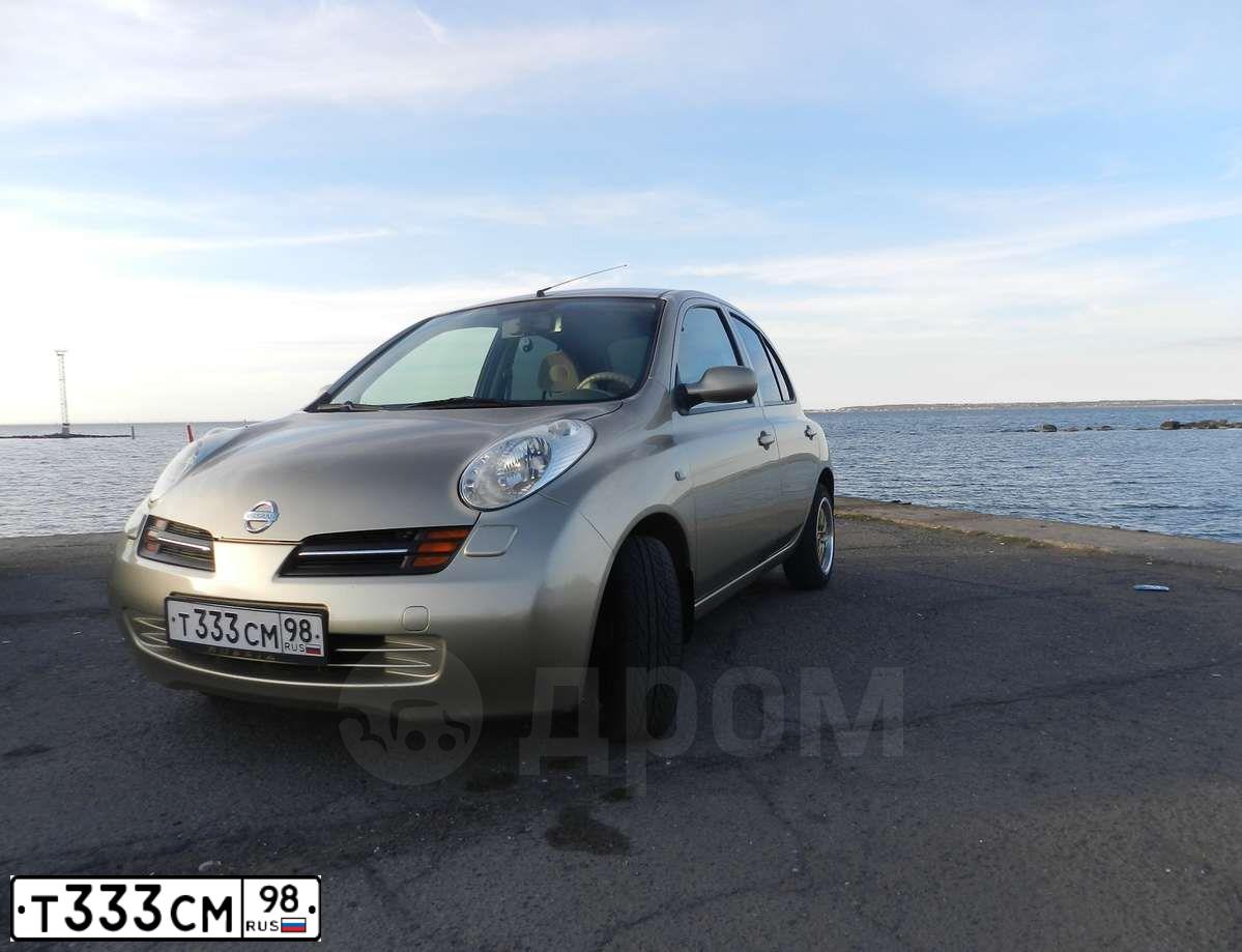 Фото автомобиля NISSAN MICRA, 2004 — госномер О665КС178. Цвет: ЗОЛОТИСТЫЙ