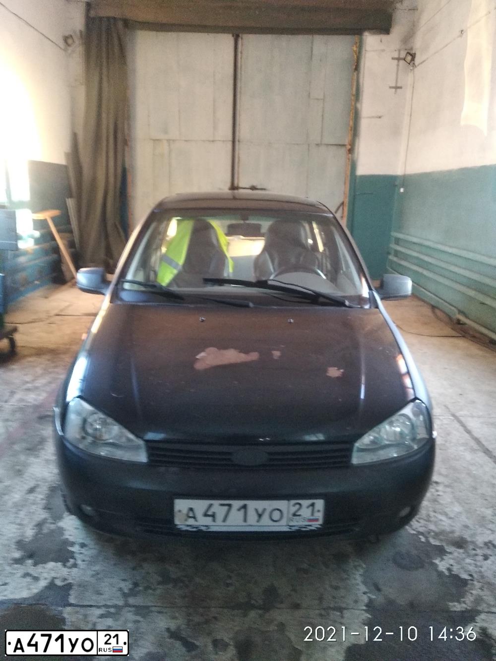 Фото автомобиля LADA 1117 KALINA, 2010 — госномер М780СХ21. Цвет: ЧЕРНЫЙ